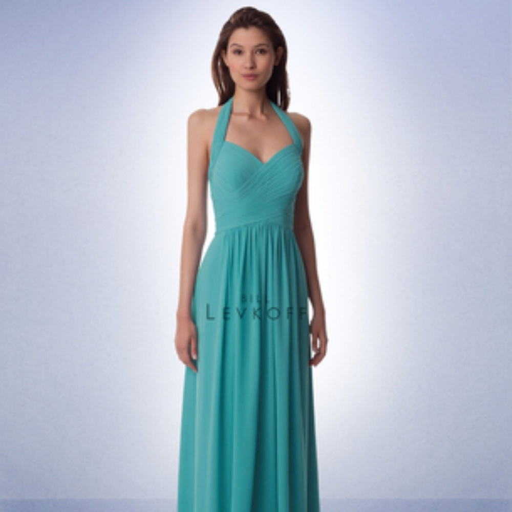 Bill Levkoff  Bridesmaid Dress 990 Pewter Size 8
